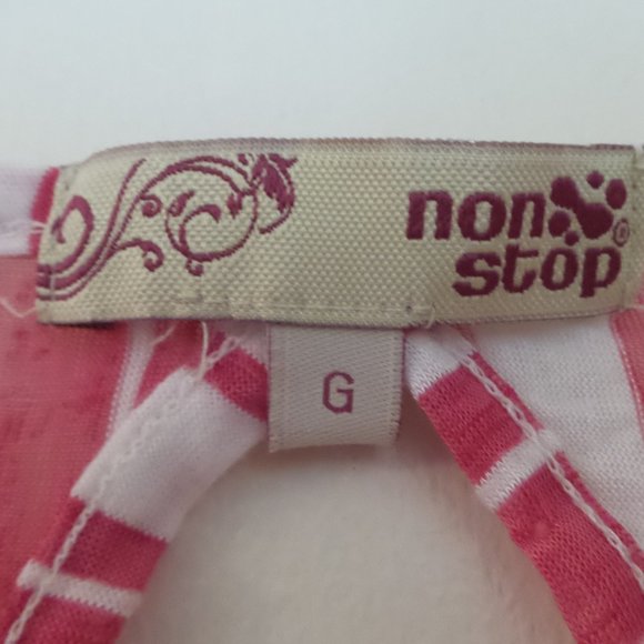 Women's S/M Fit Pink with White Multi-Layer Sheer - Picture 3 of 3